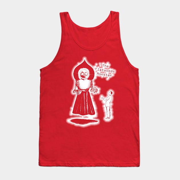 Flatwoods Monster White Glow #3 Tank Top by AWSchmit